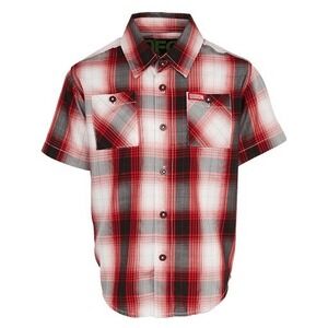2/$20 NWT DIXXON Youth‎ Division Shirt Boys XL Capone Bamboo Plaid Summer Camp